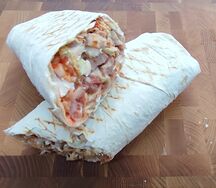 Шаурма куриная на углях