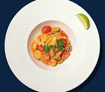 Паста Том Ям с морепродуктами