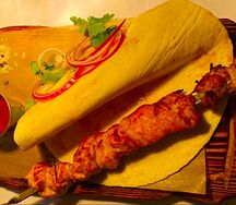 Филе куриного бедра на шампурах