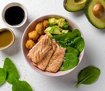 Поке с лососем №4 Татаки