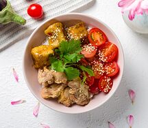 Поке с курицей