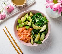 Поке с лососем №1