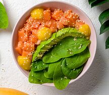 Поке с лососем №3 Много лосося