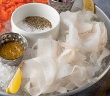 Строганина из черной трески