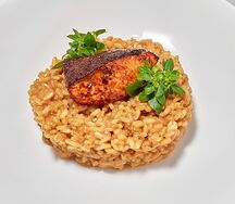 Ризотто с лососем