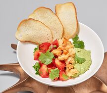 Гуакамоле с аргентинскими креветками