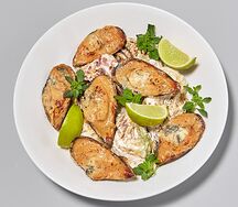 Мидии запеченные Блю чиз