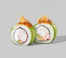 Зеленый ролл с фалангой краба