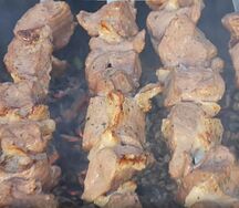 Шашлык из мякоти баранины