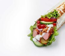 Шаверма с колбасками