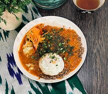 Бифштекс из говядины с яйцом