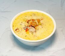 Суп сырный с курицей