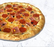 Пицца Баварская с колбасным бортом