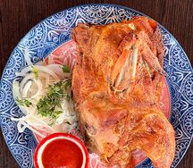 Запечённая курица в печи