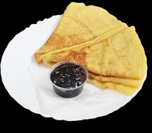 Блины с чёрной смородиной