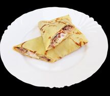 Блины с куриным мясом