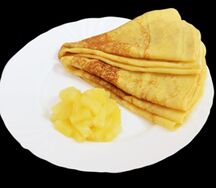 Блины с ананасом