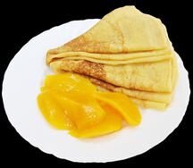 Блины с манго