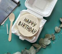 Бенто-торт Happy Birthday с точками