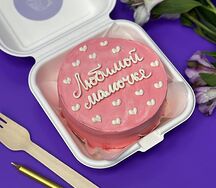 Розовый Бенто-торт Любимой мамочке
