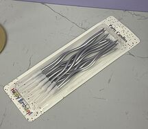 Свечи серебристые