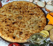 Пирог с картофелем и грибами
