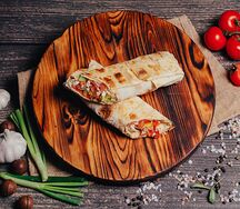 Шаурма куриная на углях