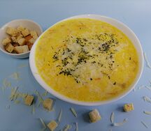Сырный суп с курицей