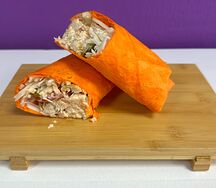 Шаурма со свининой в сырной лепешке