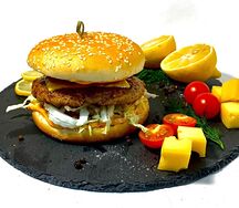 С куриной котлетой