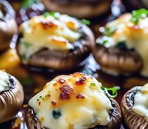 Грибы запеченные с сыром