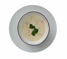 Французский сырный суп с курицей