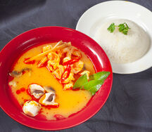 Суп Том Ям с рисом