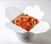 Удон с овощами в соусе терияки