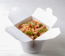 Рис с овощами в соусе терияки