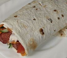 Двойная сосиска в лаваше