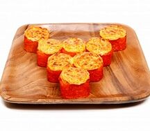 Сливочный запеченный с мидиями, Чакин блинчик, масаго