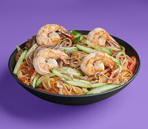 Wok лапша соба с креветкой