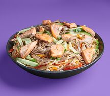 Wok лапша соба с лососем