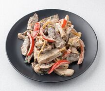 Баранина с овощами