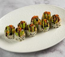 Запеченный ролл с креветкой