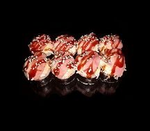 Запечённый бекон с крабом