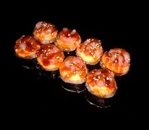 Горячий ролл с креветками