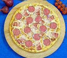 Пицца Бекон и салями