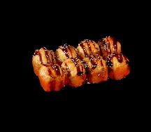 Запеченный ролл с лососем