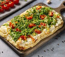 Креветки и руккола