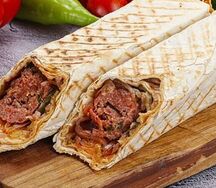 Шаурма с люля-кебабом из баранины