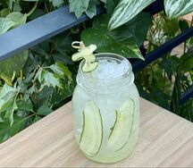 Домашний лимонад огуречный с соком юдзу