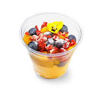 Облепиховый крем-чиз с голубикой и манго