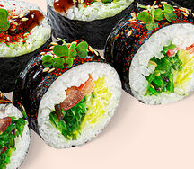 Кимпаб с овощами